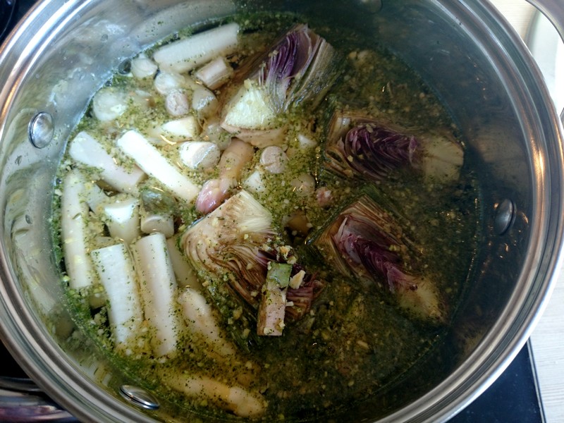zupa szparagowo-karczochowa