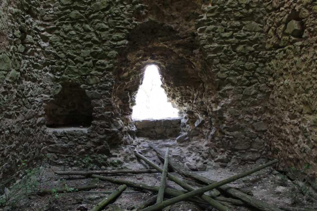 Wieża w Tudorowie - wnętrze